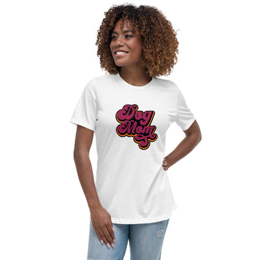 Cursive Dog Mom Women's Relaxed T-Shirt